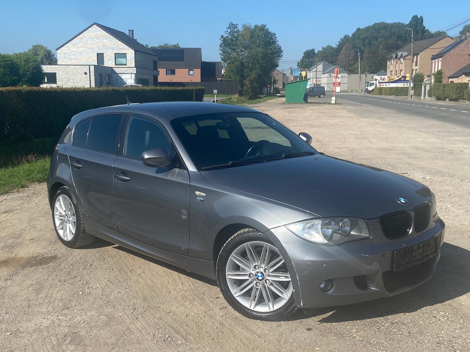 BMW 118D Pack M airco Euro 5, Cuir, Achat, Boîte manuelle, Noir