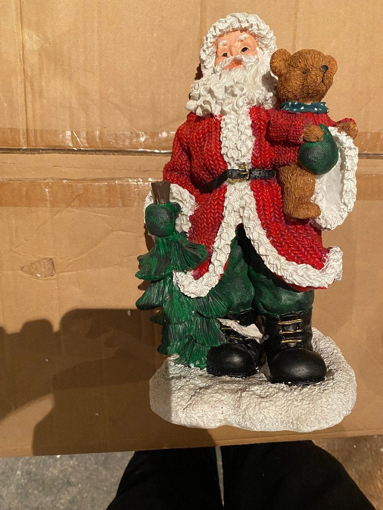 Mooie kerstman met kerstboom en beertje, Diversen, Ophalen, Nieuw