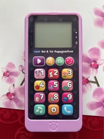 VTech Bel & Tel Puppytelefoon (Roze/Lila), Enfants & Bébés, Jouets | Vtech, Utilisé, Enlèvement