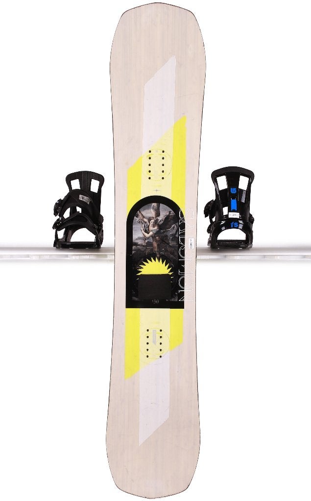 150; 156 cm snowboard SALOMON ASSASSIN 2024, White/yellow, Sport en Fitness, Verzenden, Board