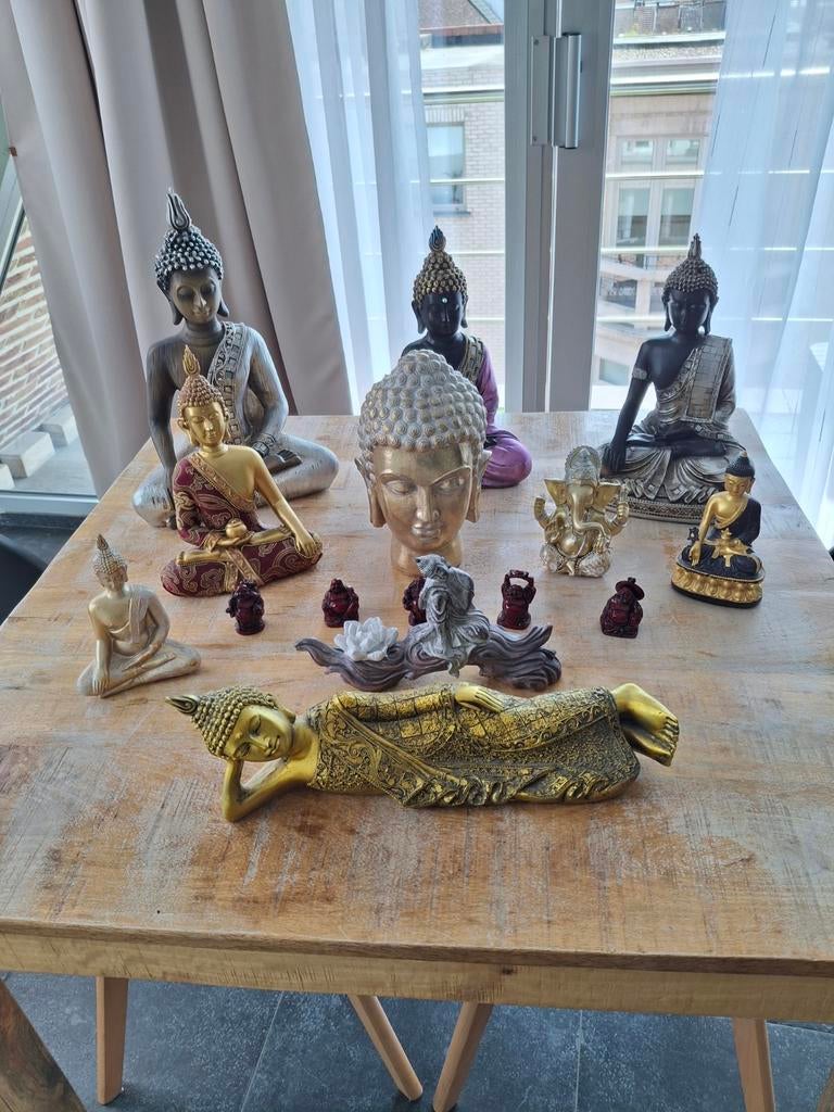 Verzameling boeddhabeelden., Huis en Inrichting, Woonaccessoires | Boeddhabeelden, Ophalen