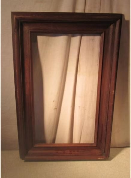 Beau cadre ancien en bois - 61x40/48x27, Enlèvement ou Envoi, Comme neuf, Bois, Cadre tableau