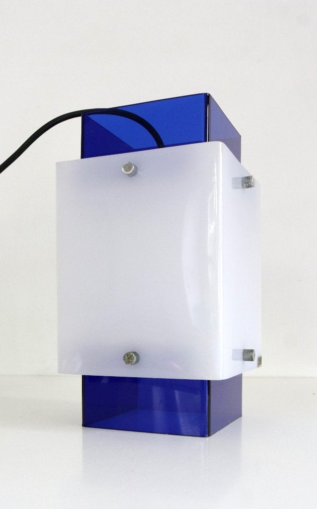 Vintage Perspex plexi lamp - Design hanglamp, Enlèvement ou Envoi, Comme neuf, Synthétique