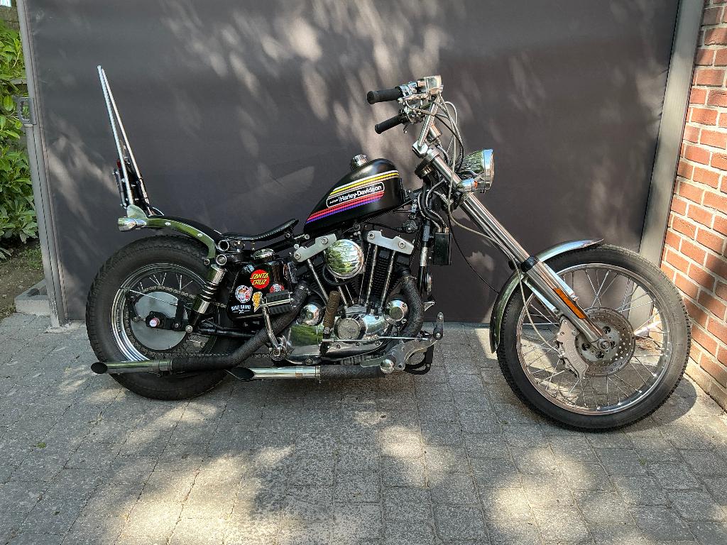 Harley Chopper Ironhead, Motoren, 2 cilinders, Occasion, Particulier, 1000 cc