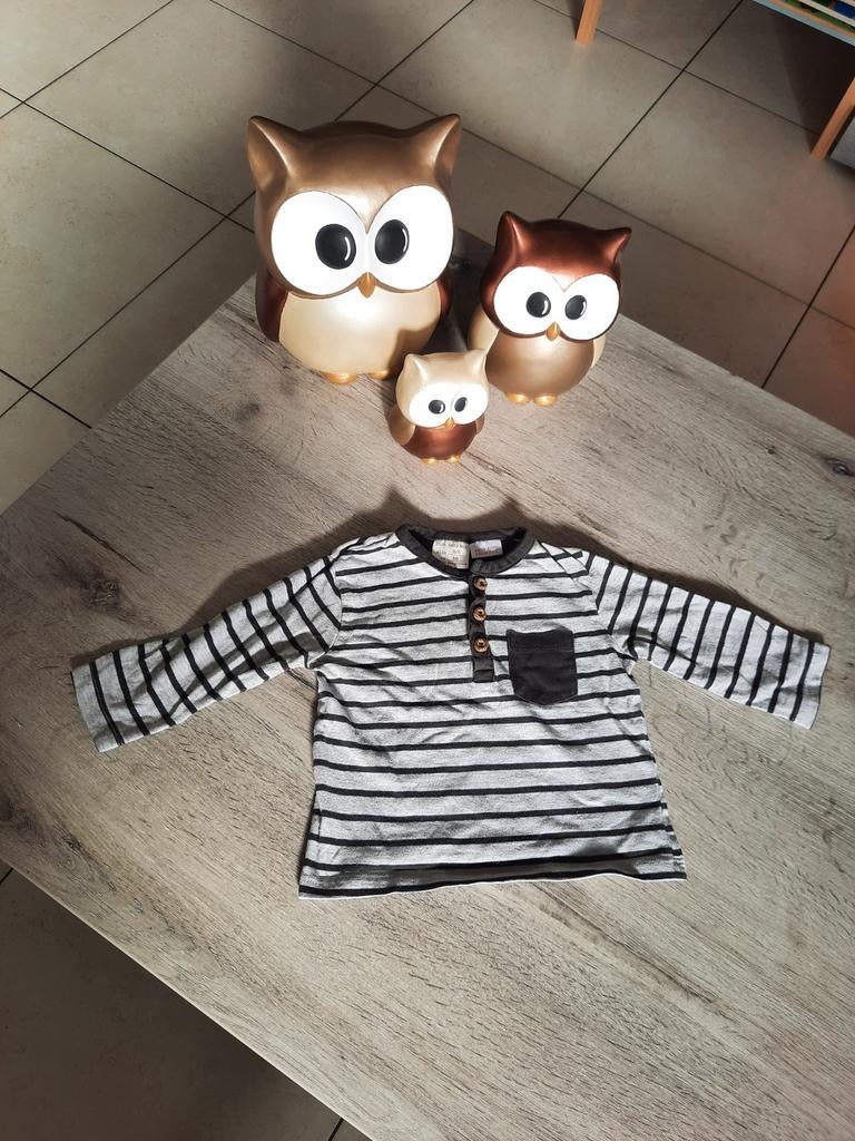Longsleeve / t-shirt lange mouwen Zara maat 68, Ophalen of Verzenden