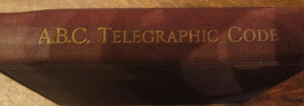 boek uit 1883 'electric telegraphic code ABC' , Antiek en Kunst, Ophalen