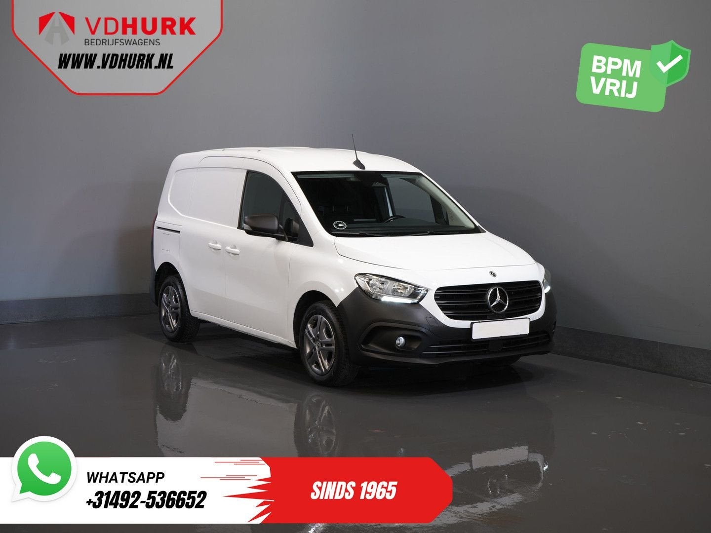 Mercedes-Benz Citan 110 CDI Aut. 3 pers./ Stoelverw./ Carpla, Automaat, Wit, Mercedes-Benz, Bedrijf