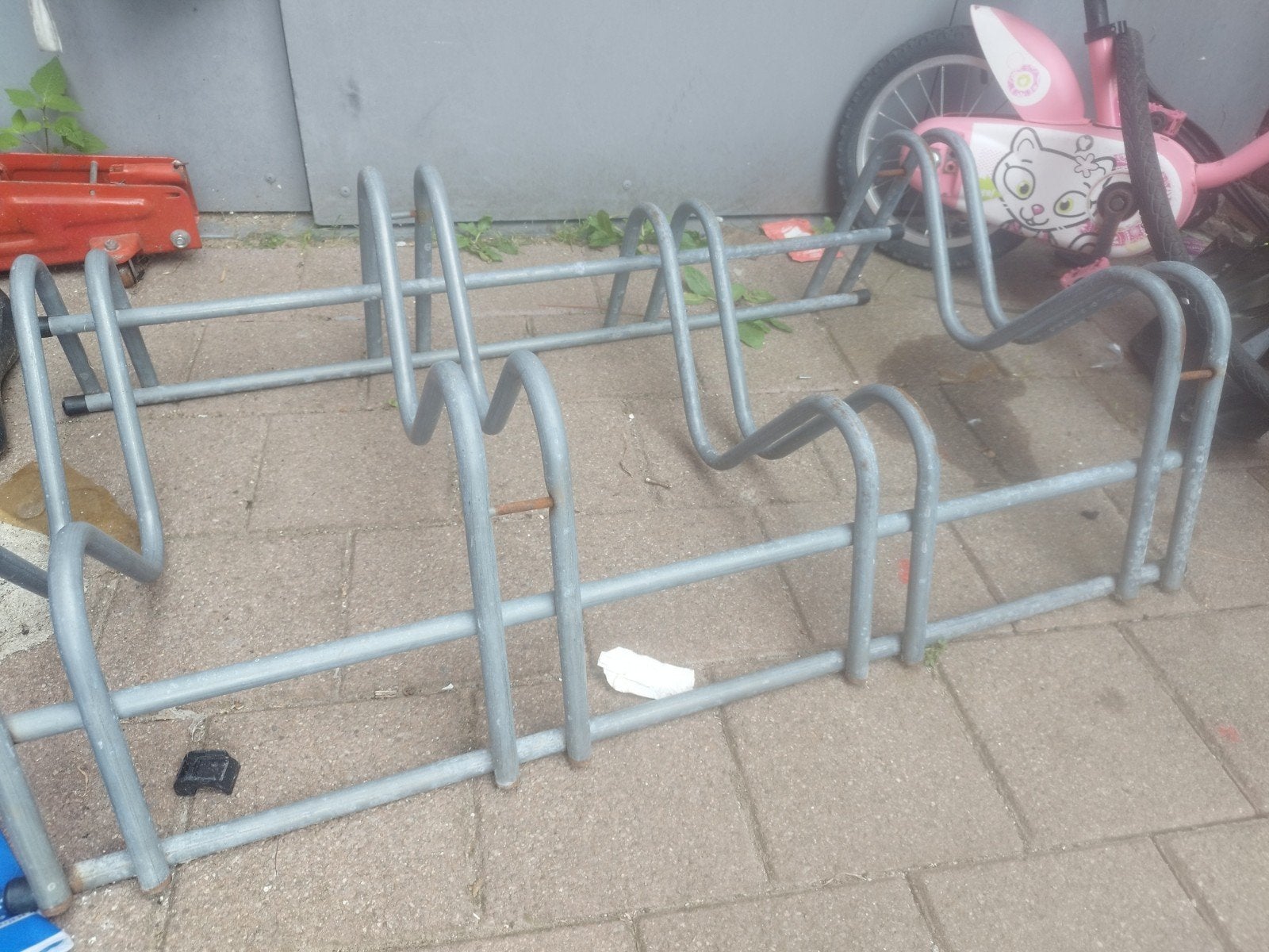 Fietsen rek, Ophalen