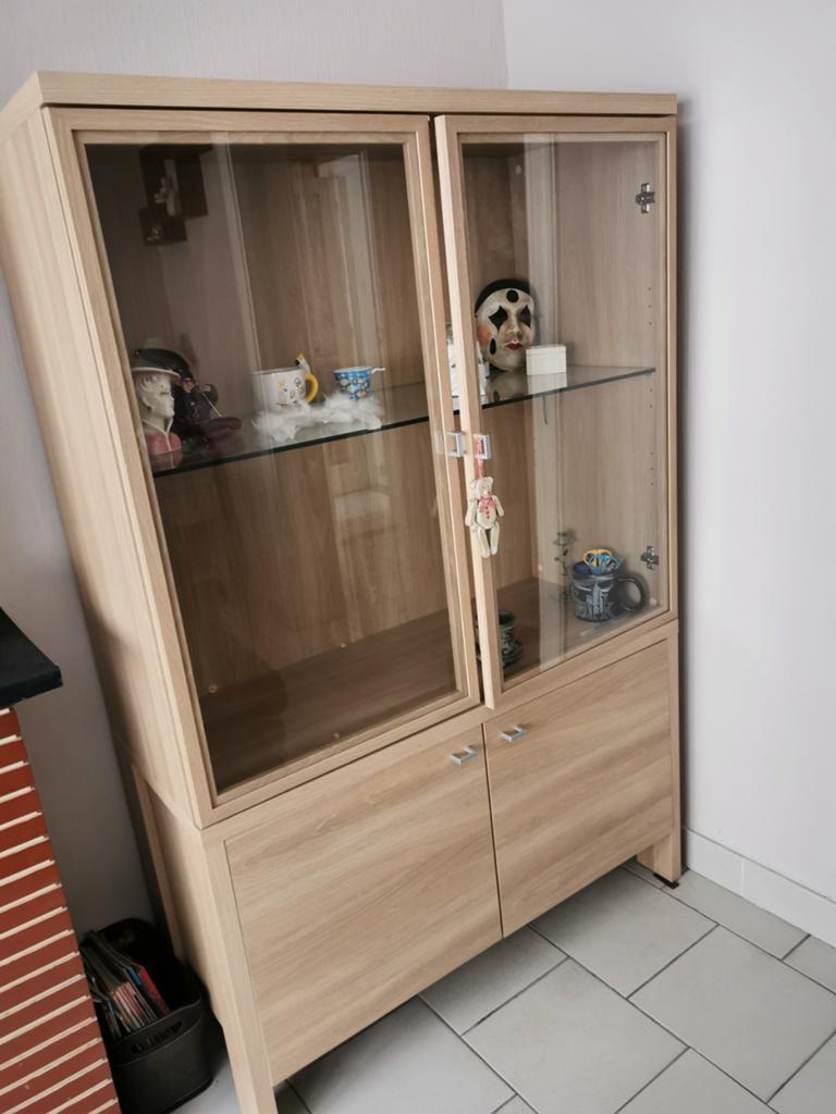 Vitrine en parfait état, Neuf, 25 à 50 cm, 100 à 150 cm, Pin