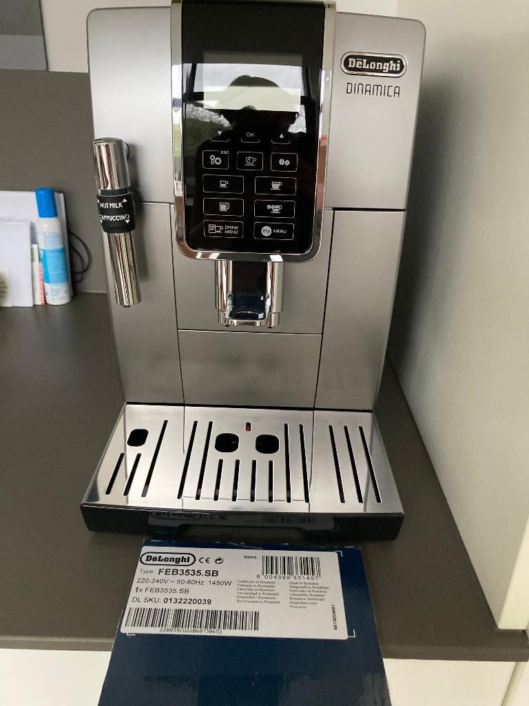 DeLonghi Dinamica volautomatische espresso machine, Elektronische apparatuur, Espresso apparaat, Ophalen of Verzenden, Zo goed als nieuw