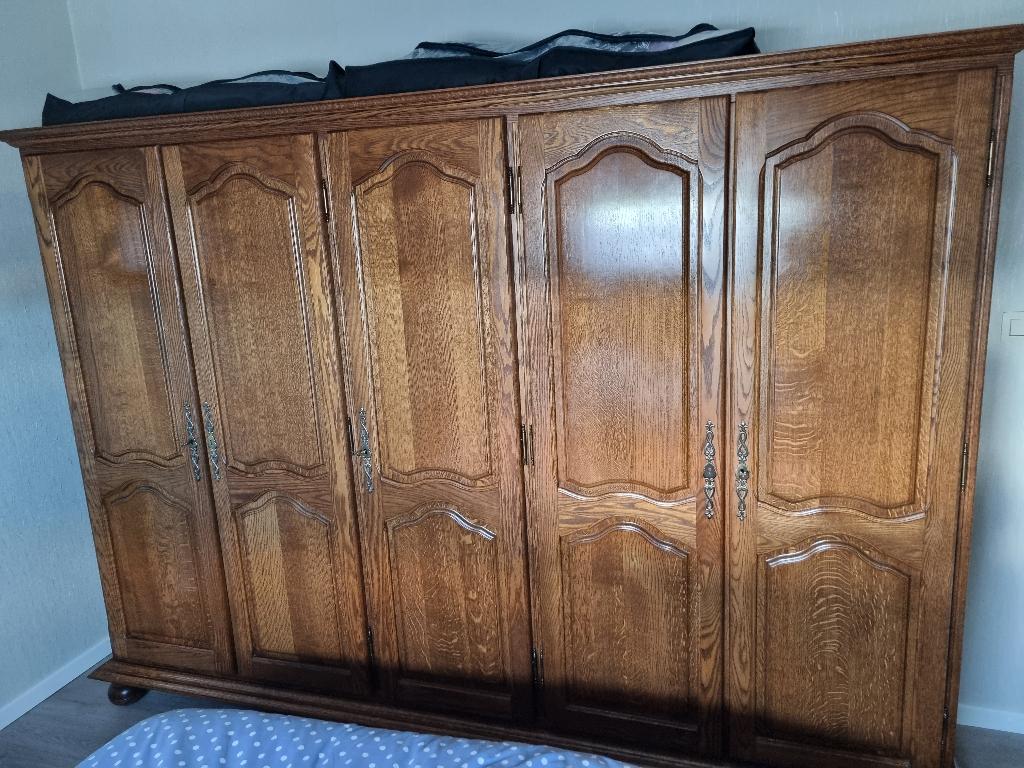 Eiken slaapkamer - gratis, Ophalen, Gebruikt, Eik