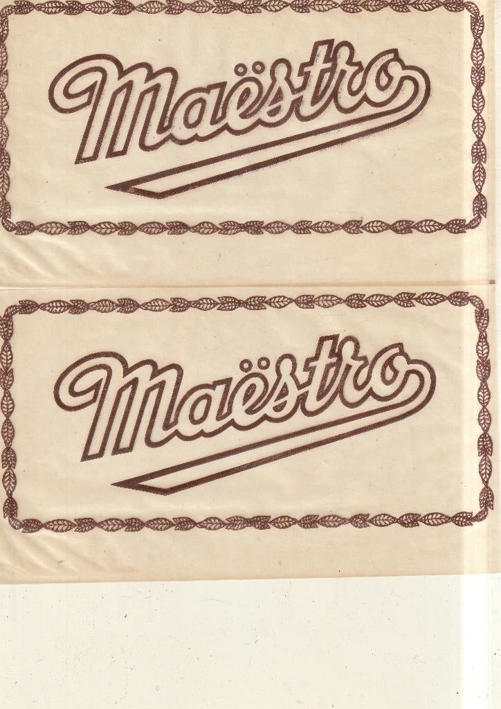 lot van 100 stuks van Maestro van de jaren 1943 tot 1955, Verzenden, Zo goed als nieuw, Sigarenbandjes