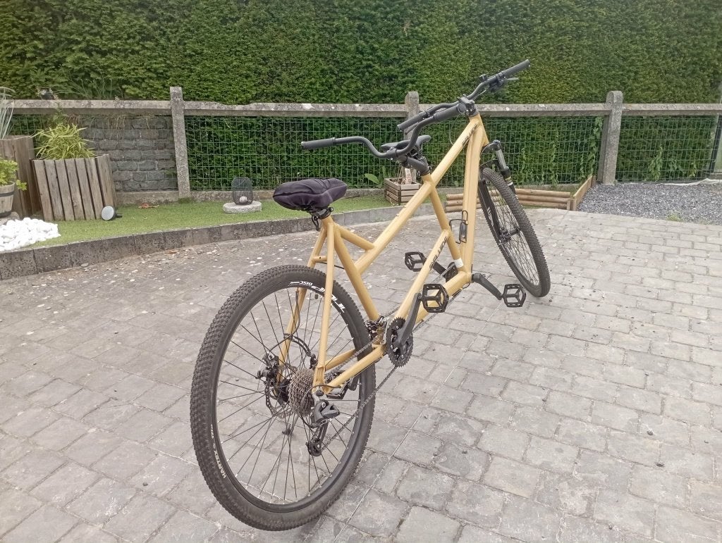 Tandem VTT, Fietsen en Brommers, Fietsen | Tandems, Zo goed als nieuw, Meer dan 20 versnellingen, Schijfrem, Vering, Ophalen