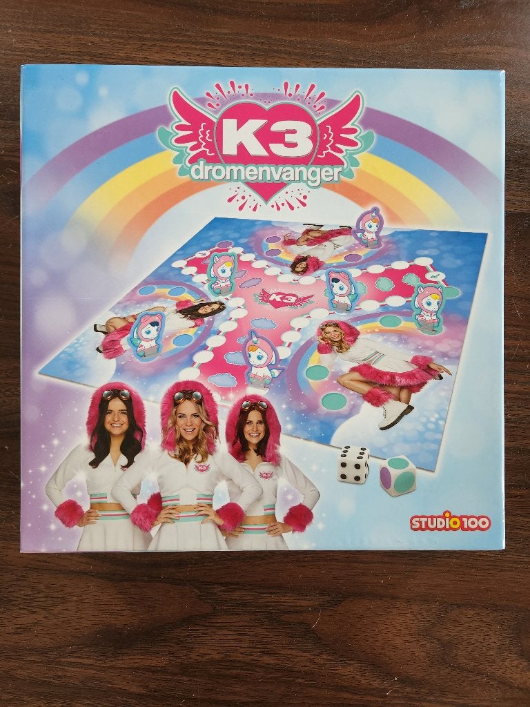 K3 dromenvanger spel, Trois ou quatre joueurs, Enlèvement, Comme neuf, Studio 100