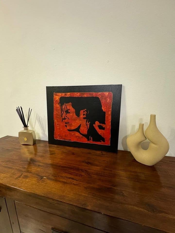 Cadre Style Michael Jackson – 60x50 cm, Enlèvement, Moins de 10 m²