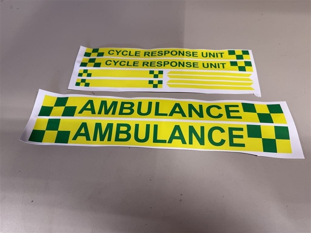 bezemwagen stickers - Ambulance Cycle Responder Sticker Kit, Enlèvement ou Envoi