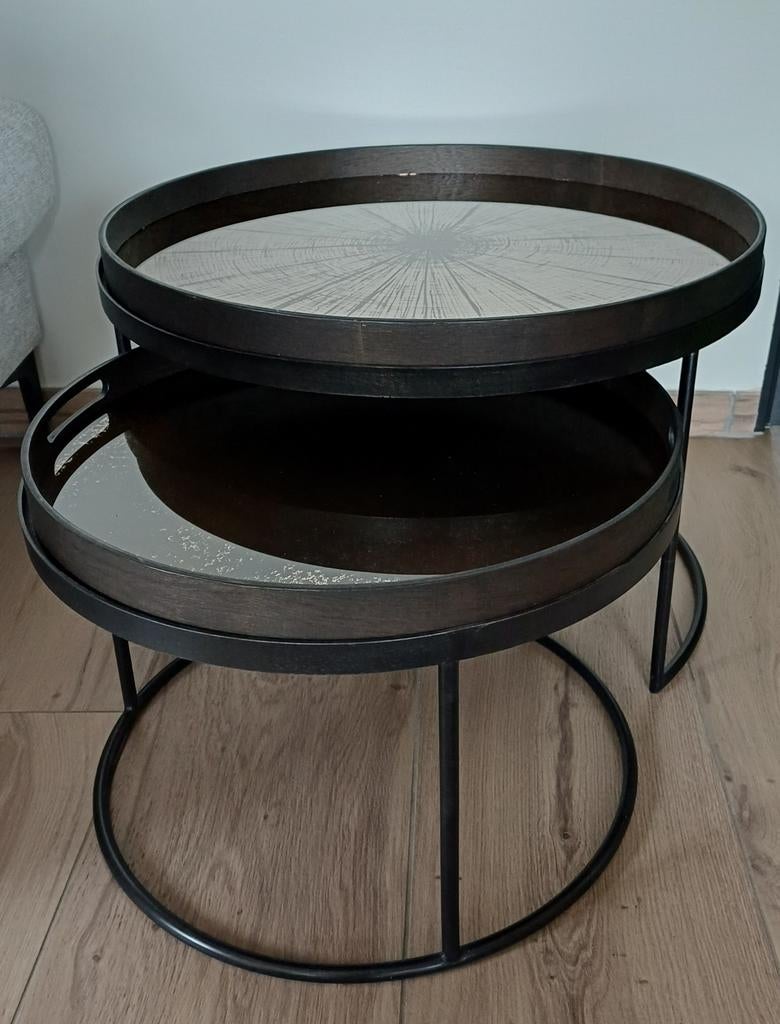 Coffee table Ethnicraft, Ophalen, Zo goed als nieuw, Rond, Minder dan 50 cm