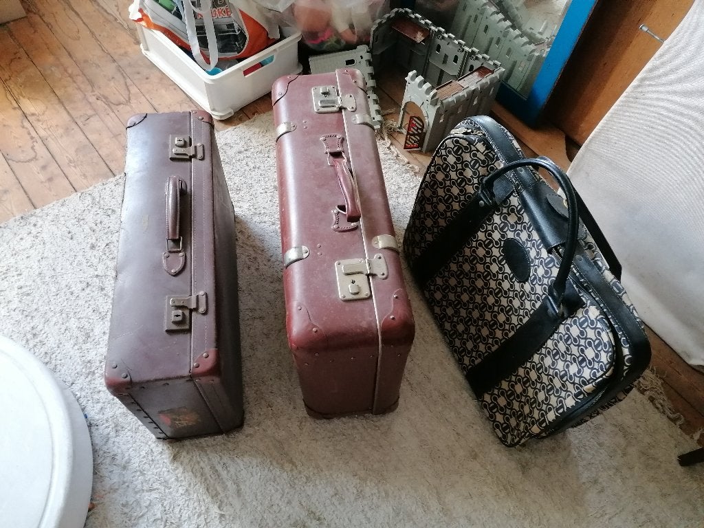 antieke, oude, vintage valiezen, Enlèvement, Utilisé