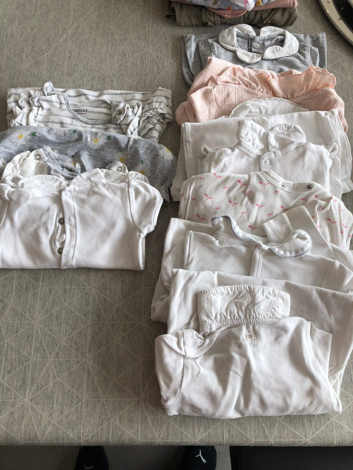 Newborn merkjes meisje - pyjama/body, Enlèvement, Utilisé, Taille 56