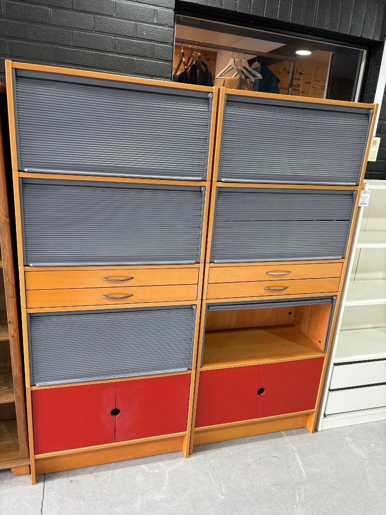 2 Meuble de rangement de burau en bois clair avec Clè, Enlèvement ou Envoi, ., ., .