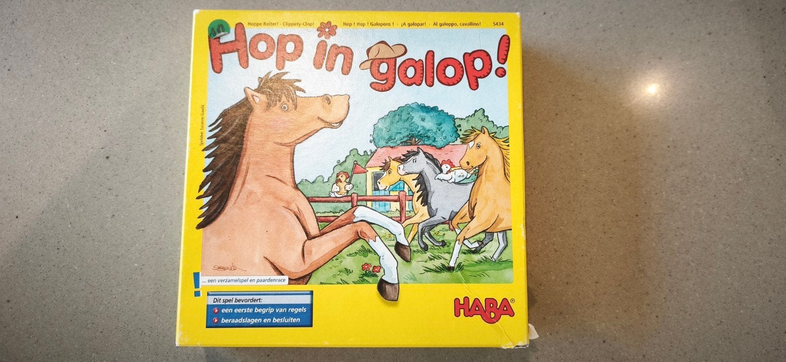 Haba Hop in galop, Ophalen, Gebruikt