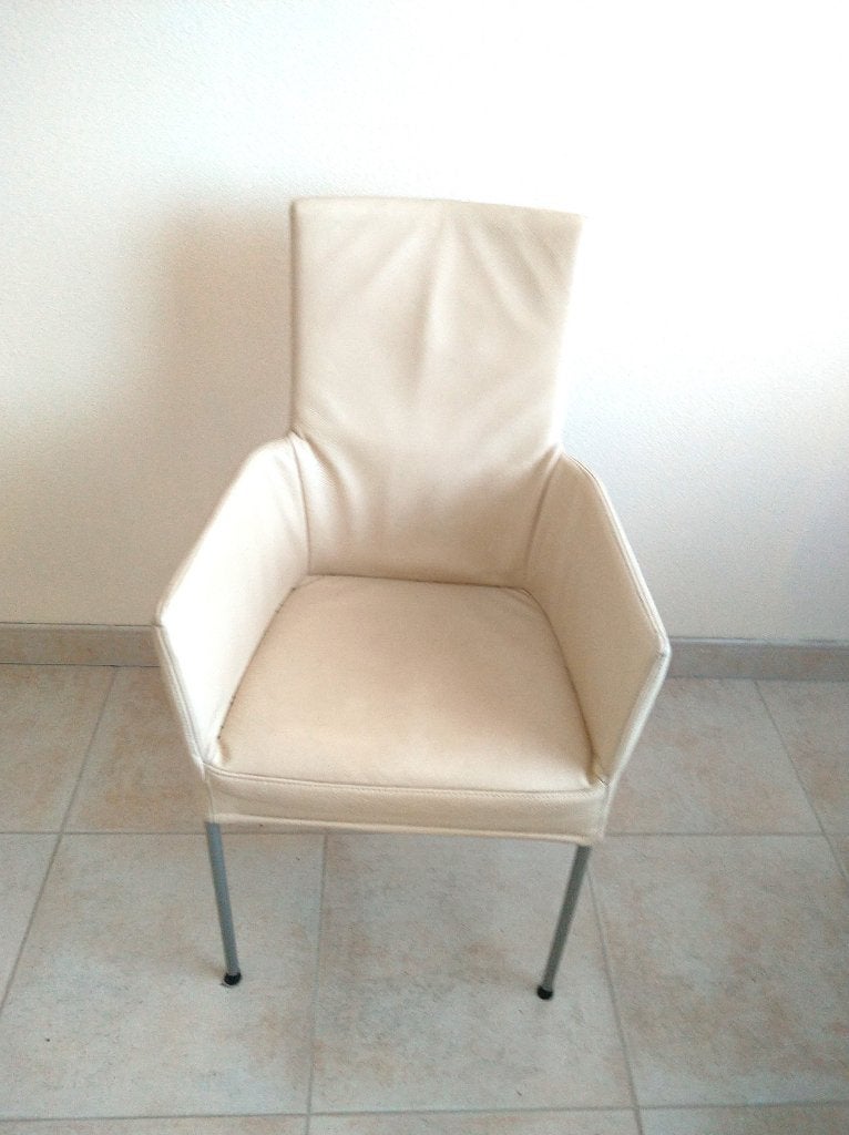 6x nette eettafel stoel leer, Huis en Inrichting, Ophalen, Gebruikt, Overige kleuren, Modern