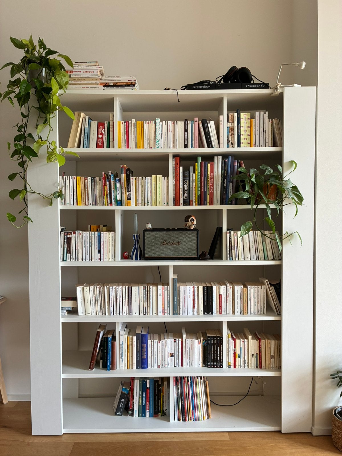 Grande bibliotheque, Maison & Meubles, 25 à 50 cm, 200 cm ou plus, Avec tablette(s), Comme neuf