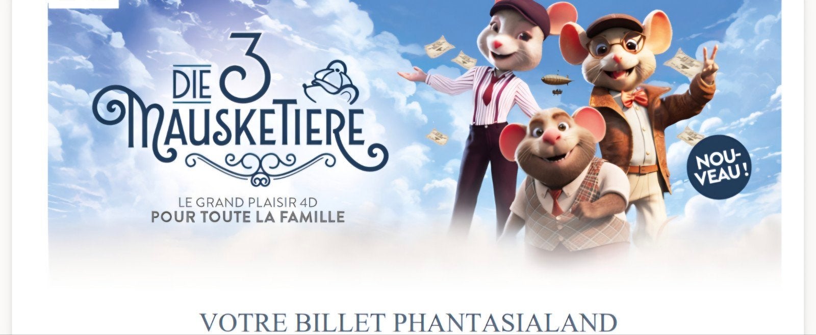 3 billets pour Phantasialand le 6 juillet