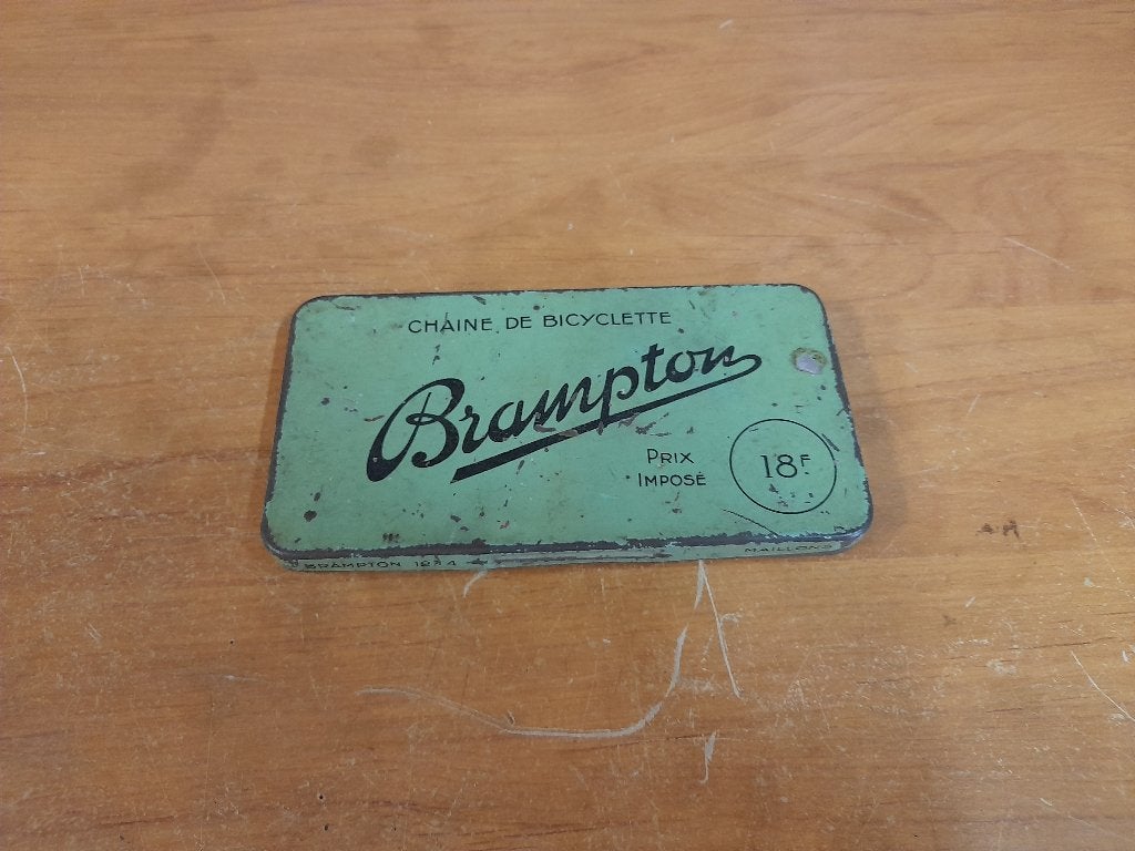 ancienne boite vide brampton chaine velo, Collections, Enlèvement ou Envoi, Utilisé, Autres types