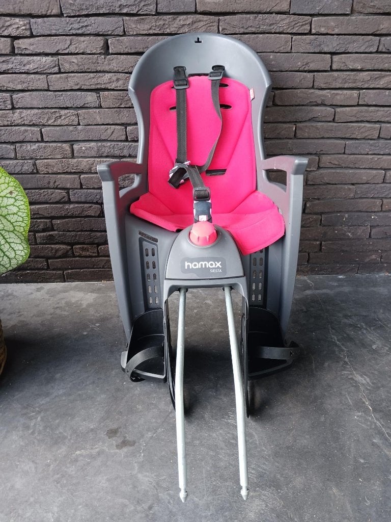 Fietsstoeltje Hamax, Fietsen en Brommers, Ophalen, Gebruikt, 9 t/m 36 kg, Achterzitje