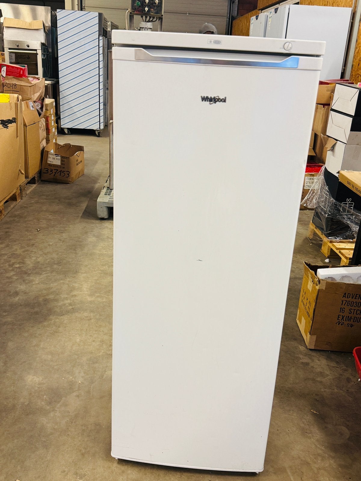 Whirlpool Vriezer Wit Afmeting (hxbxd): 143 x 55 x 58 cm., Elektronische apparatuur, Ophalen of Verzenden, Zo goed als nieuw, Whirlpool