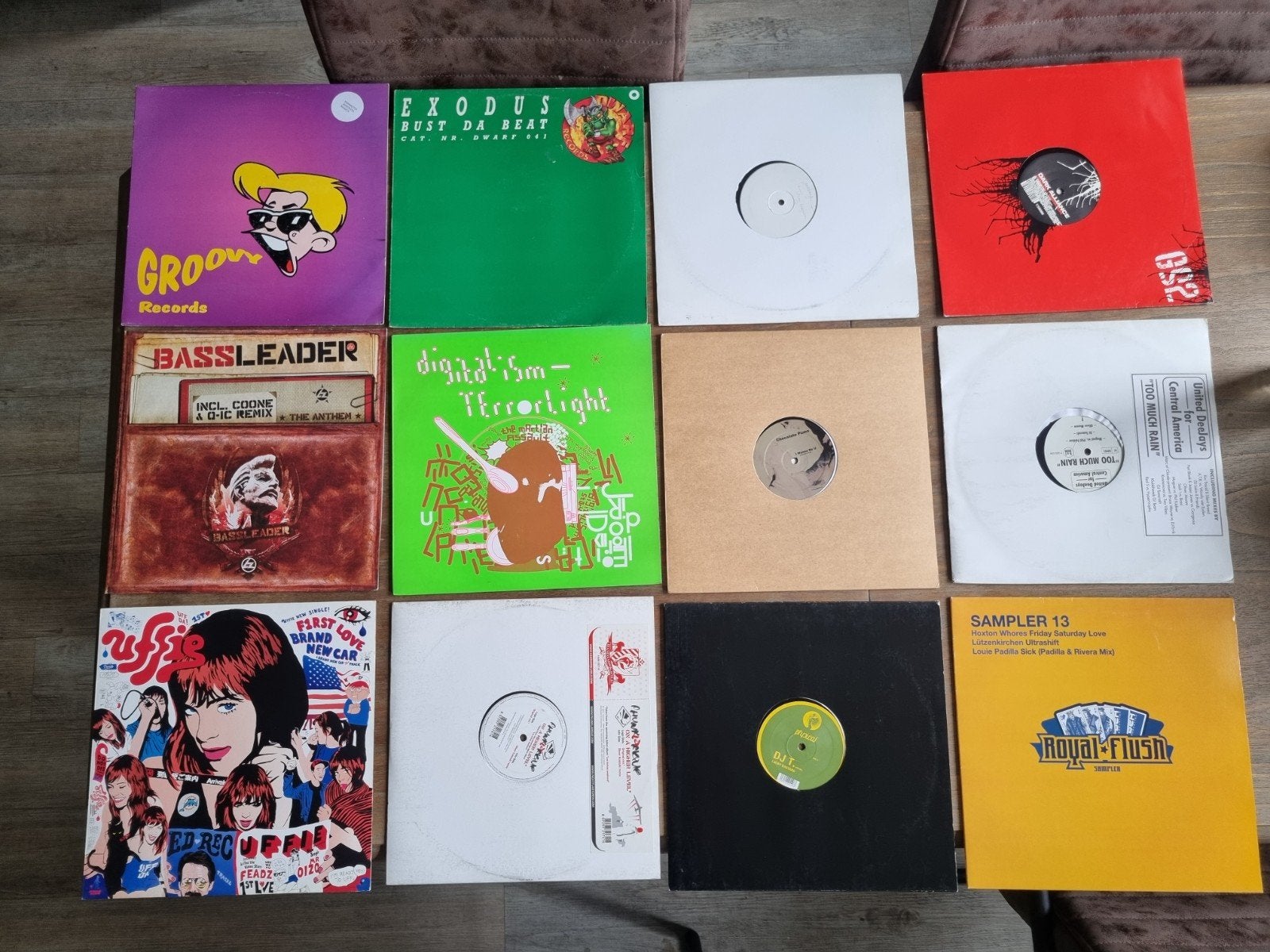 91 vinyl platen: techno, dance, electro, hardstyle, Cd's en Dvd's, Vinyl | Dance en House, Zo goed als nieuw, Dance, Ophalen