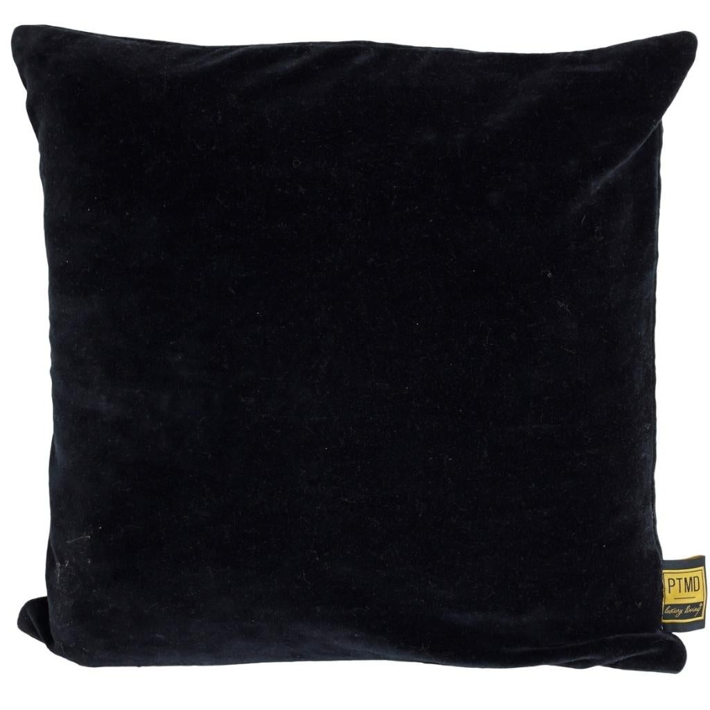 NIEUWE zwarte velours kussens van PTMD 45x45, Ophalen of Verzenden, Nieuw, Zwart, Vierkant