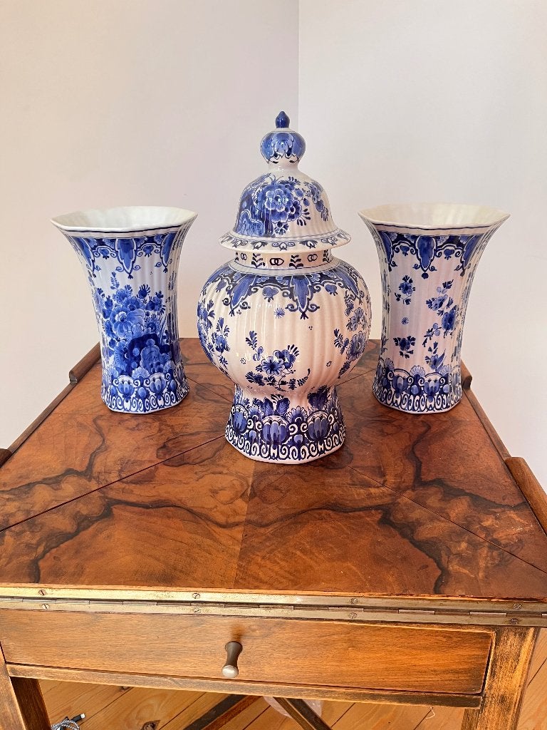 Leuke set van 3 delftse vazen, Ophalen