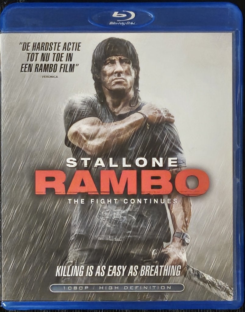Rambo (2008) Blu Ray, Cd's en Dvd's, Engels, Nederlands, Actie, Ophalen of Verzenden