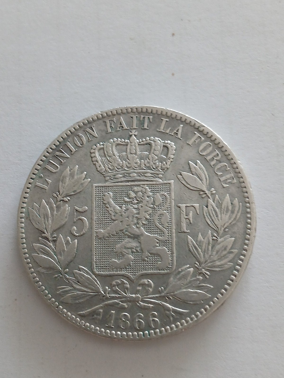 5 francs 1866, Ophalen of Verzenden