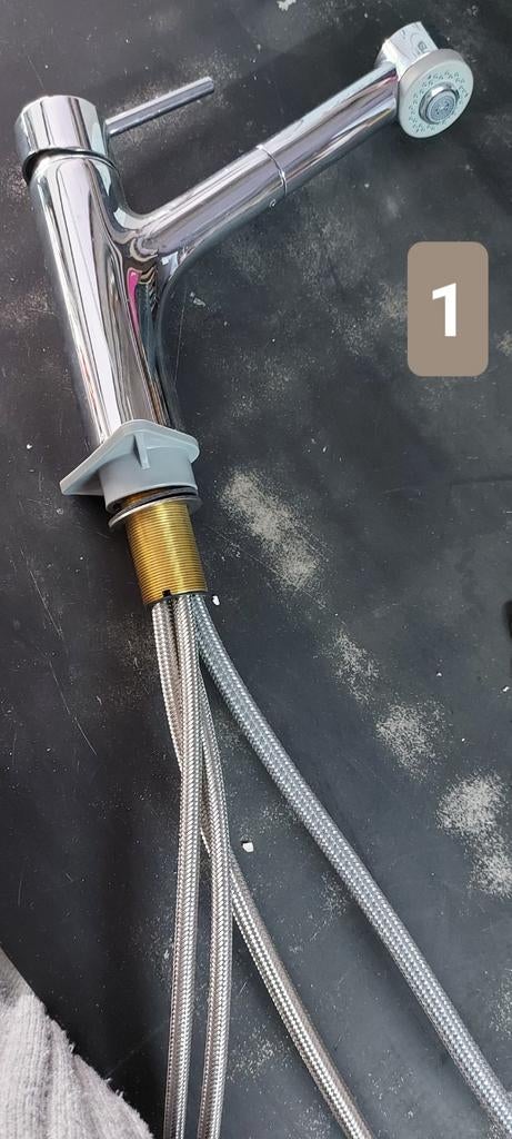 Keukenkraan Grohe, Ophalen, Chroom