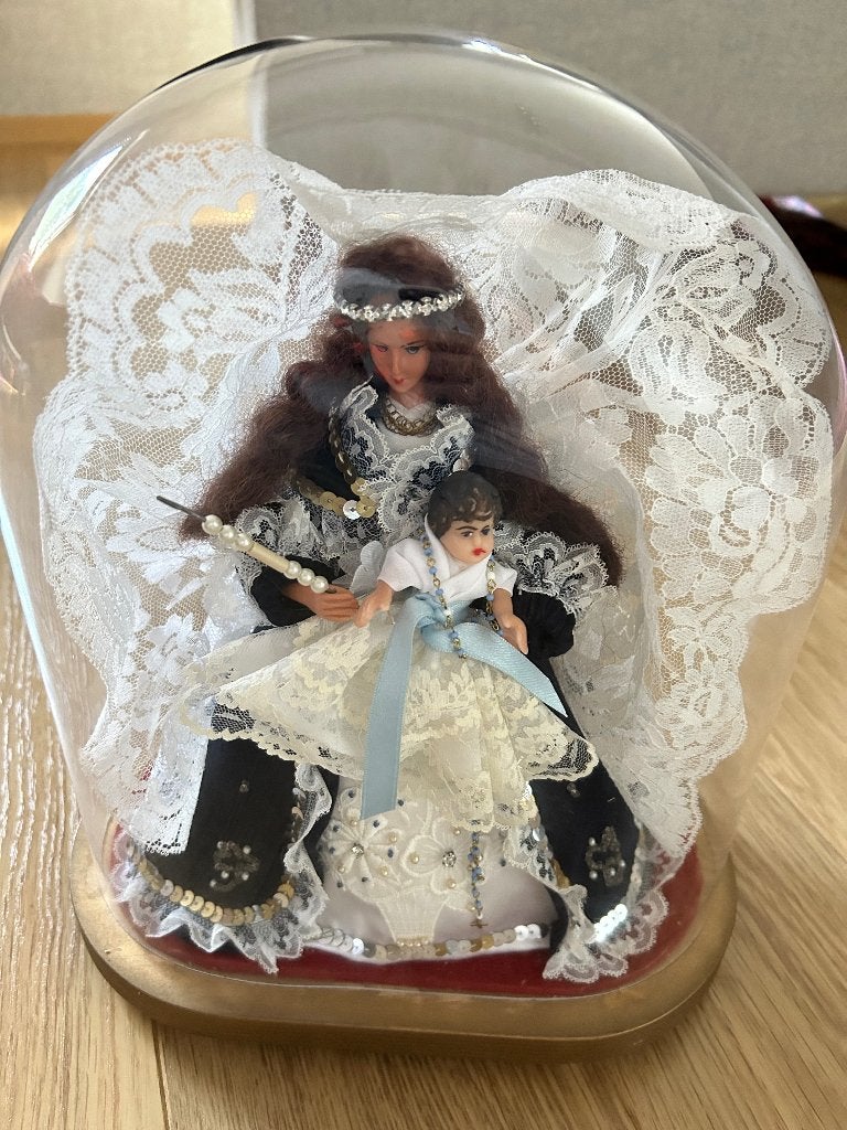 glazen stolp decoratie mondgeblazen, Ophalen, Zo goed als nieuw, 28 cm, Handgemaakt