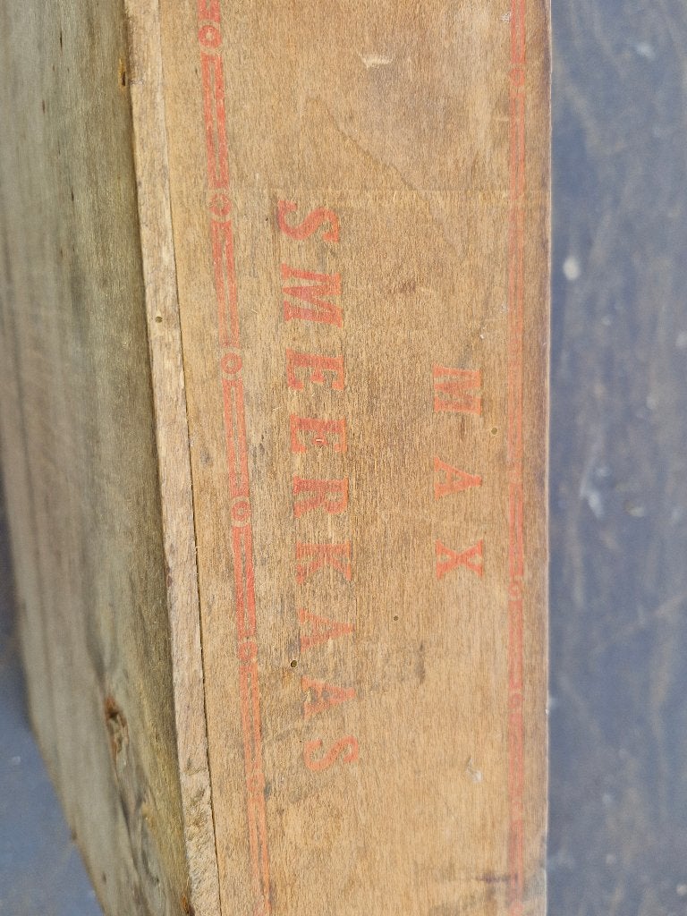 Oud houten doosje Max Smeerkaas, Ophalen of Verzenden