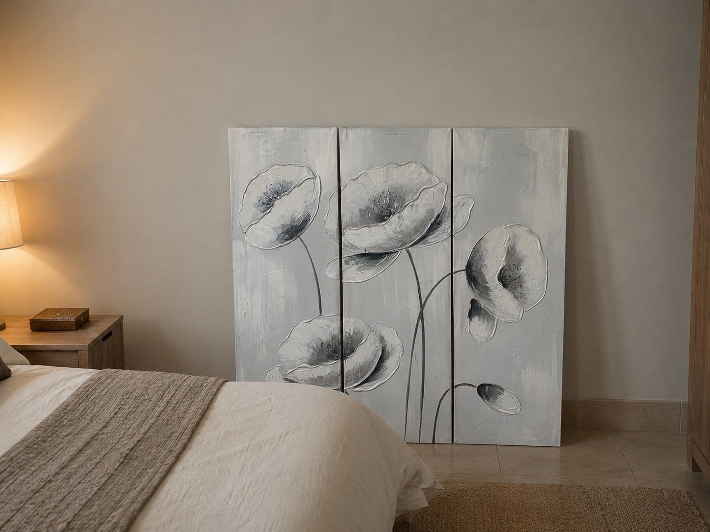 Triptyque peinture sur toile, Enlèvement ou Envoi, Comme neuf, Peinture