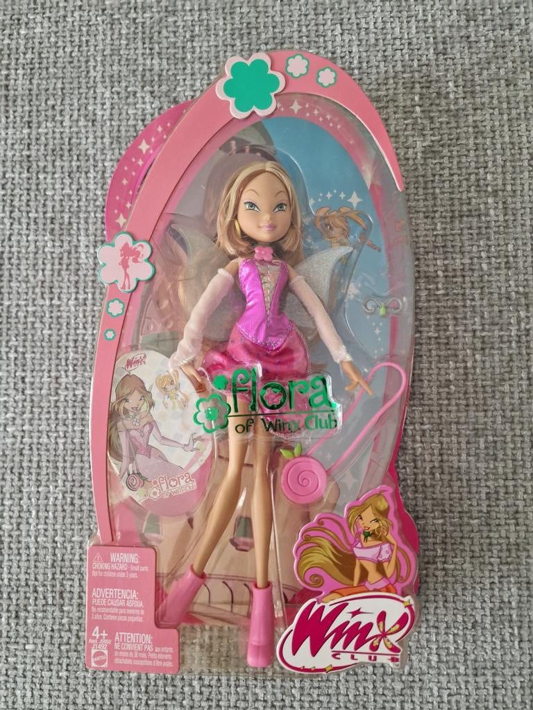 Winx Club Flora Charmix doll 2004 rare vintage, Ophalen of Verzenden, Pop