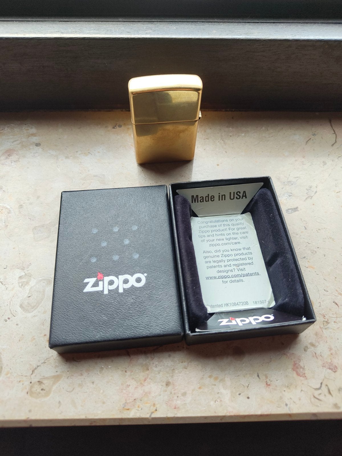 Echte zippo goud, Collections, Articles de fumeurs, Briquets & Boîtes d'allumettes, Enlèvement