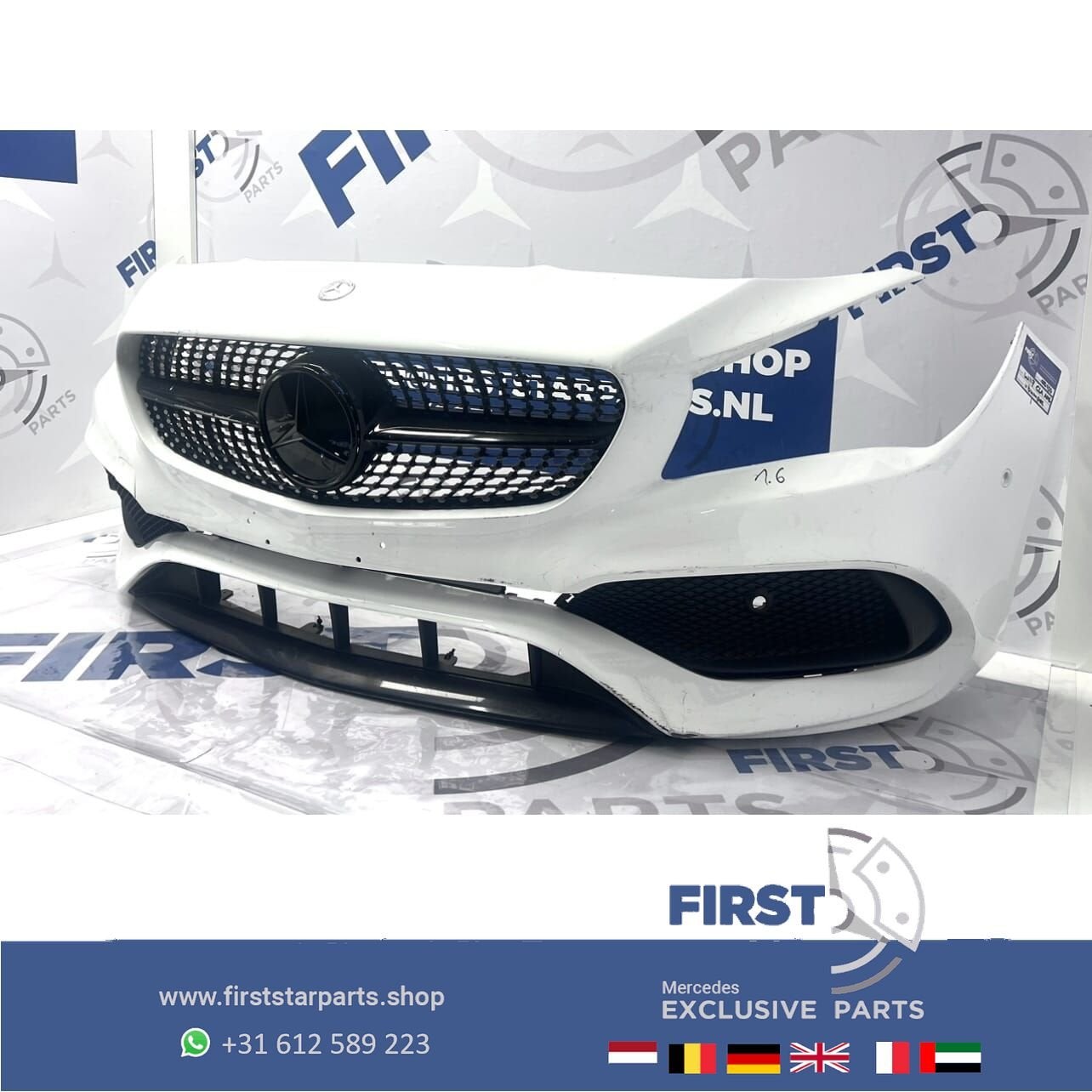 W117 AMG PAKKET VOORBUMPER CLA Facelift AMG bumper W117 comp, Utilisé, -, Avant, -