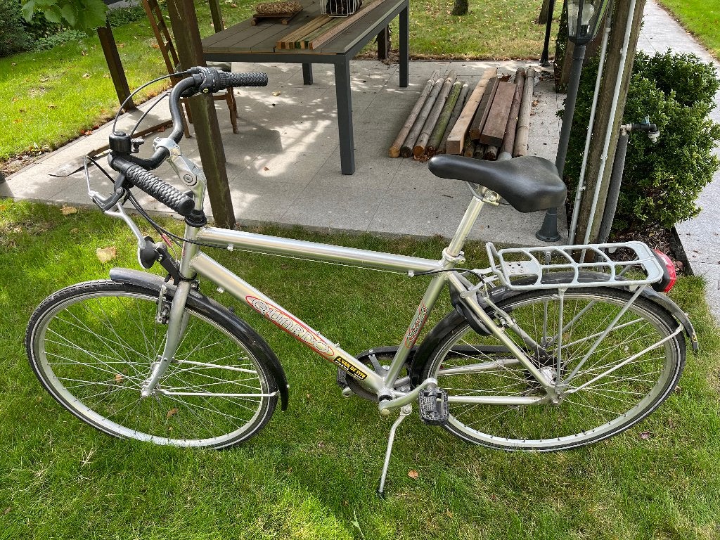 Herenfiets, Fietsen en Brommers, Gebruikt, Versnellingen, Schijfrem, 65 cm of meer
