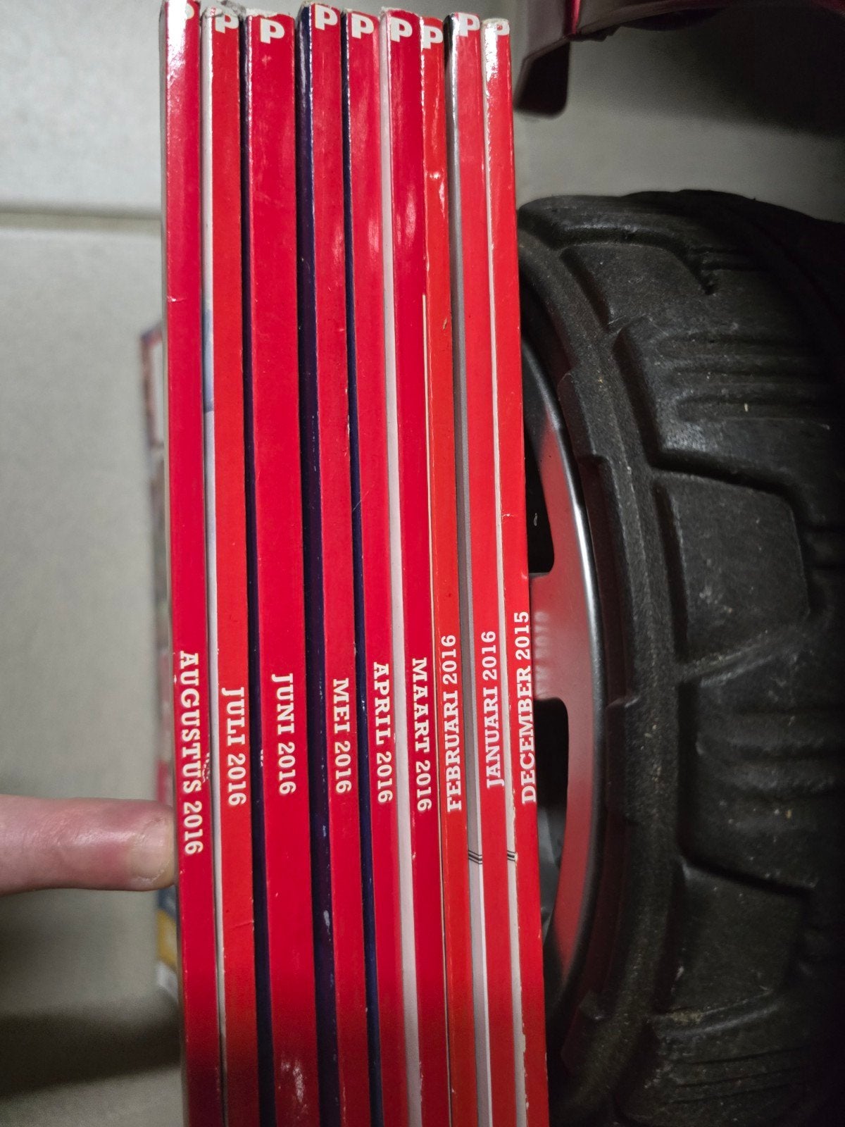 oude p-magazines, Ophalen
