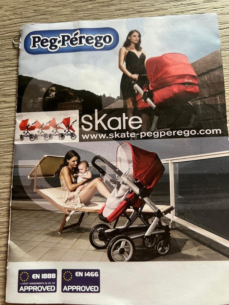 Poussette skate peg perego nacelle, Autres marques, Pneus, Comme neuf, Enlèvement