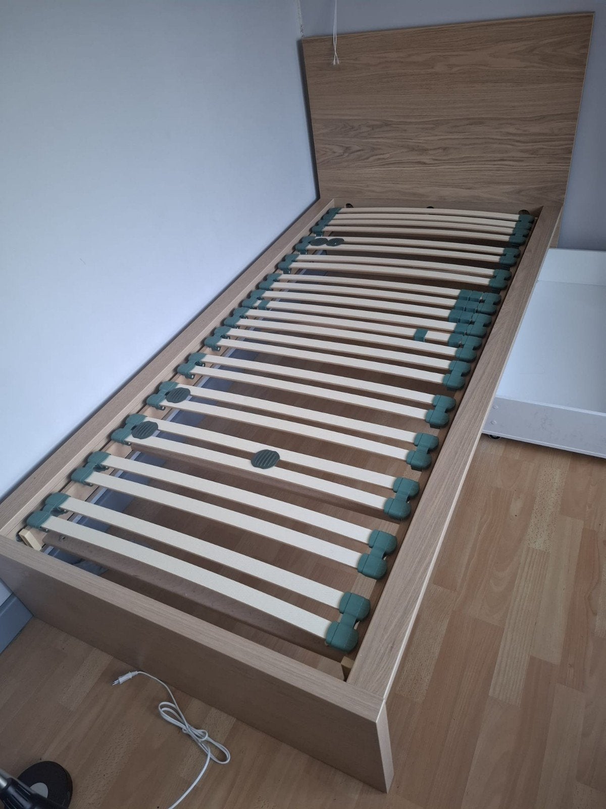 ikea 1 pers bed malm 90x200cm, Ophalen, 90 cm, Eenpersoons, Beige