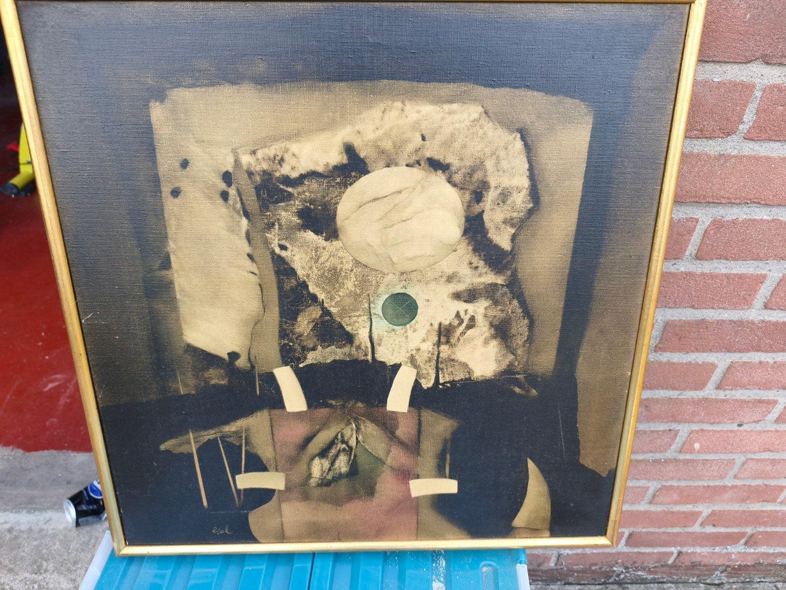 kunst schilderij van elok, Antiek en Kunst, Kunst | Schilderijen | Klassiek, Ophalen