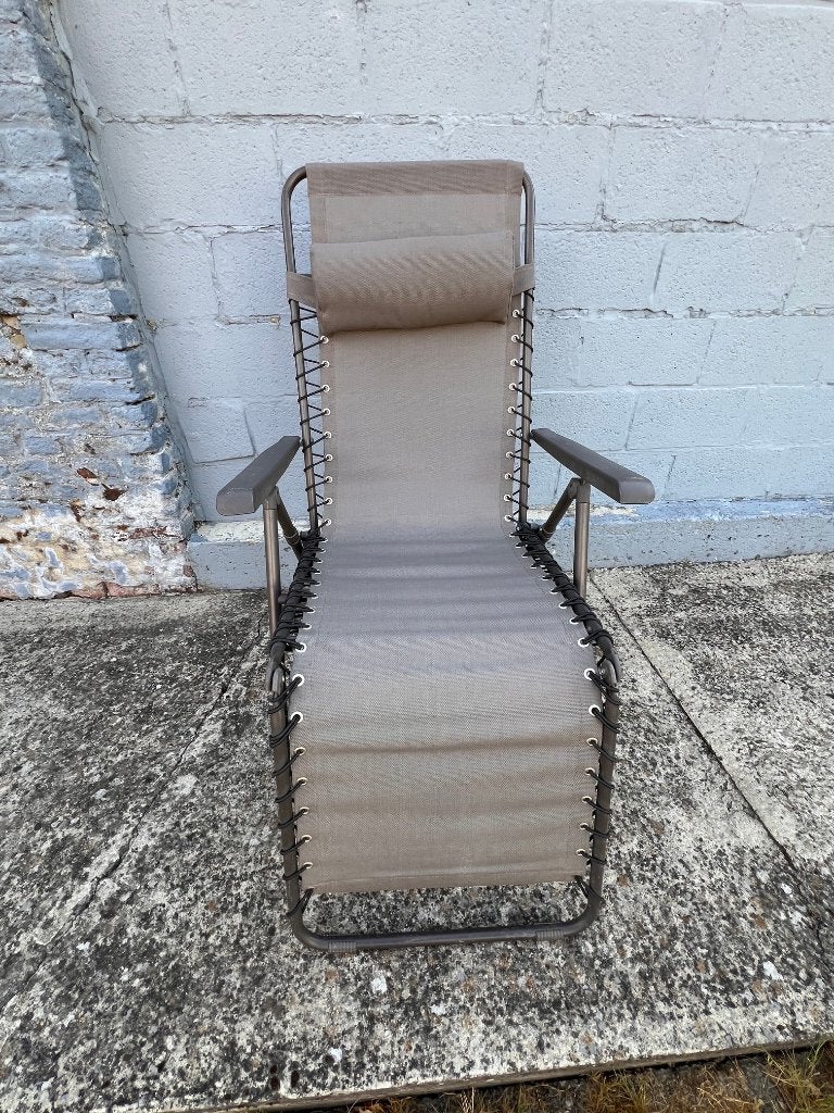 Fauteuil relax de jardin, Jardin & Terrasse, Enlèvement, Utilisé, Métal, Pliant