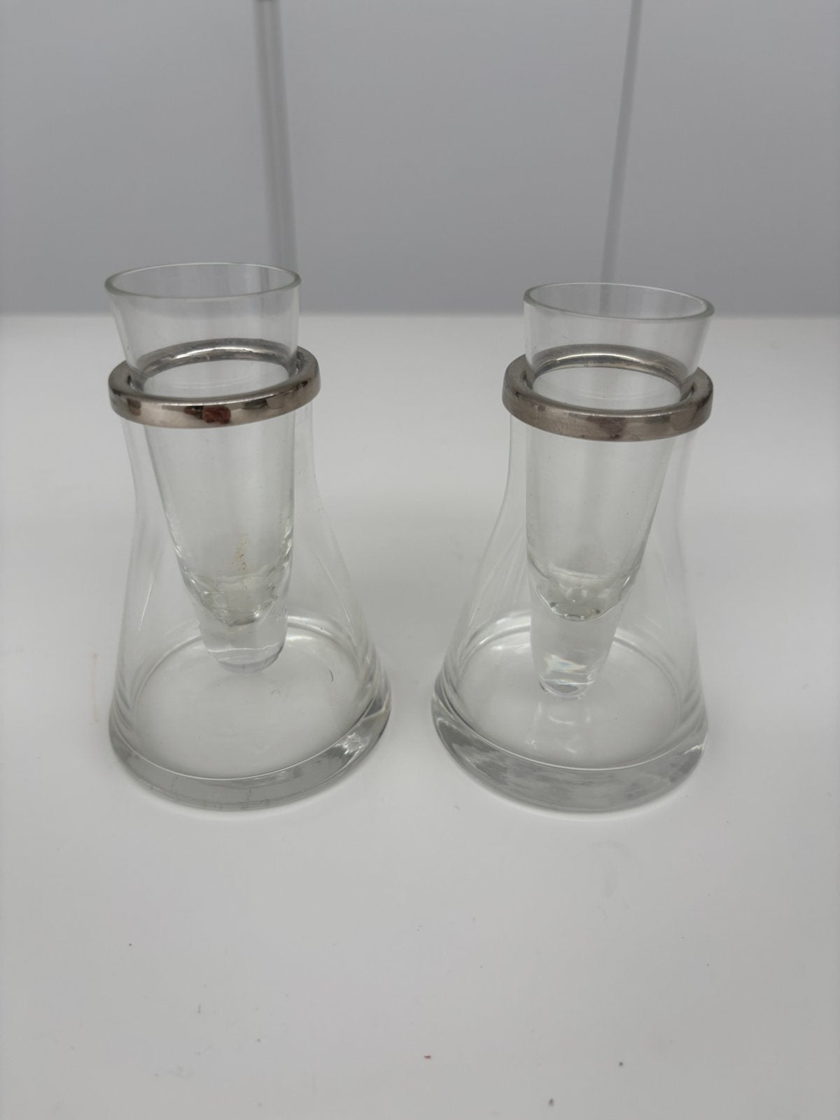 Vodka glas Just a shot 2 stuks, Verzamelen, Ophalen of Verzenden, Borrel- of Shotglas